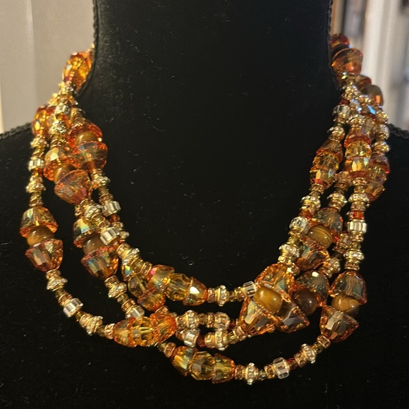 Fantastic XL Authentic Swarovski Long beaded Crystal Necklace NEW $1800 - Picture 3 of 16